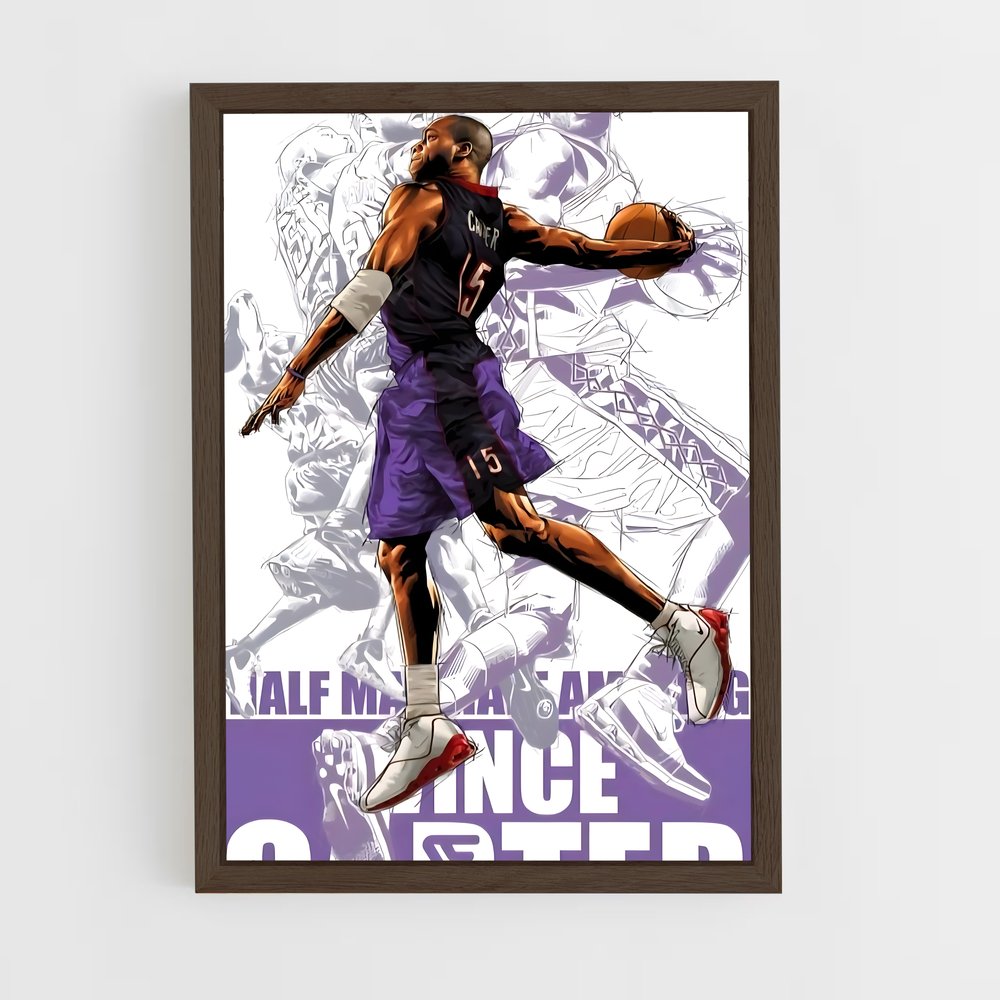 Poster Vince carter nuage – affiche Basketball (vue 5)